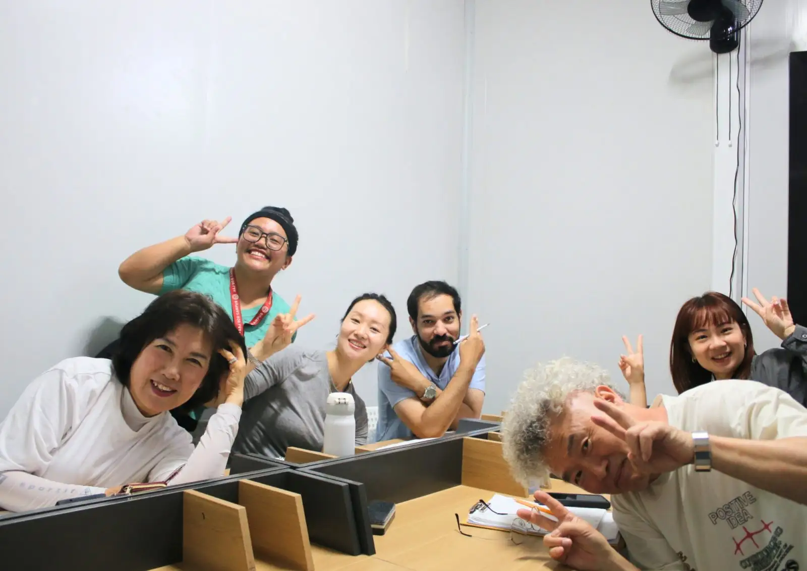 Students enjoying campus life at a language school in Baguio